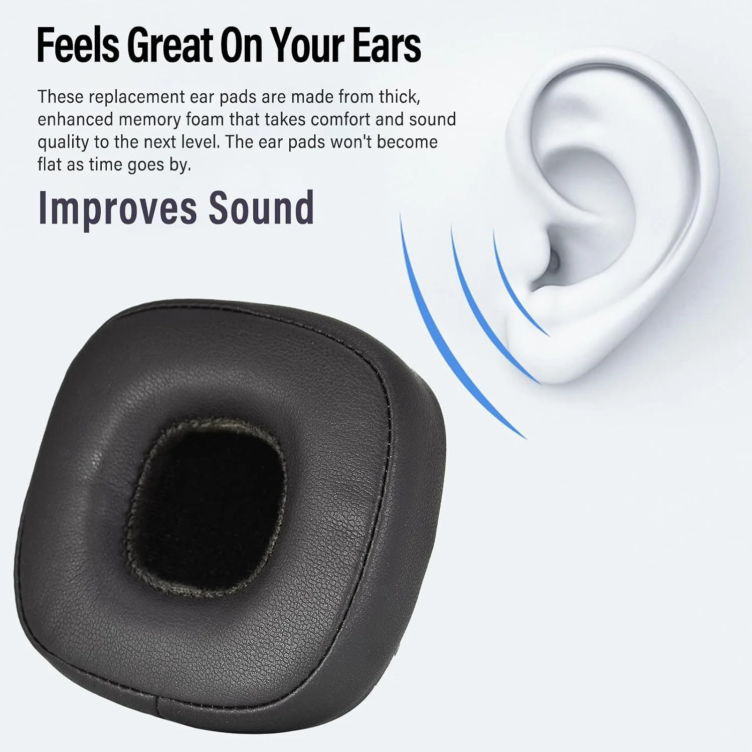 Major IV Ear Pads Cushions Replacement Compatible with Marshall Major 4 Major IV Headphones Ear Cushions£¬Ear Muffs Memory Foam Earpads