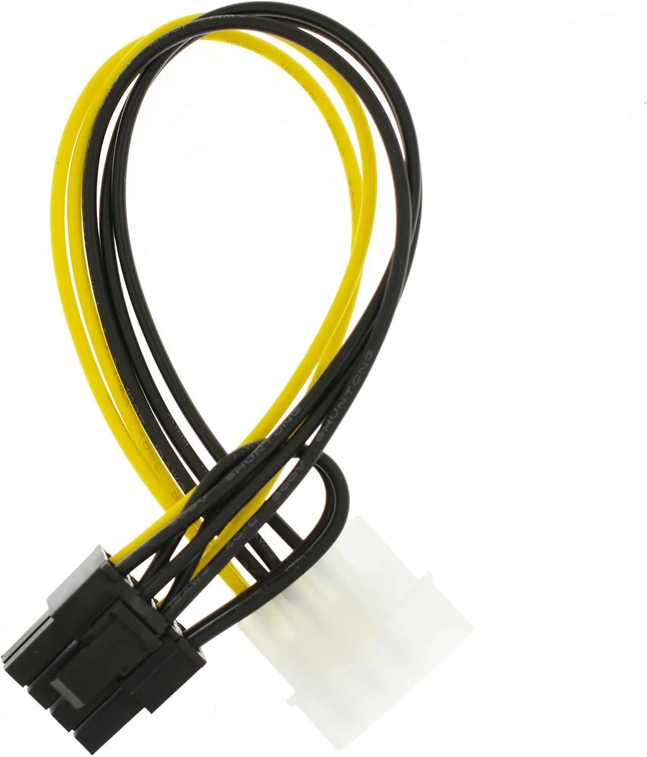 4 Pin Molex to 8 Pin (6+2Pin) Video Card GPU Power Supply Cable 8.6inch