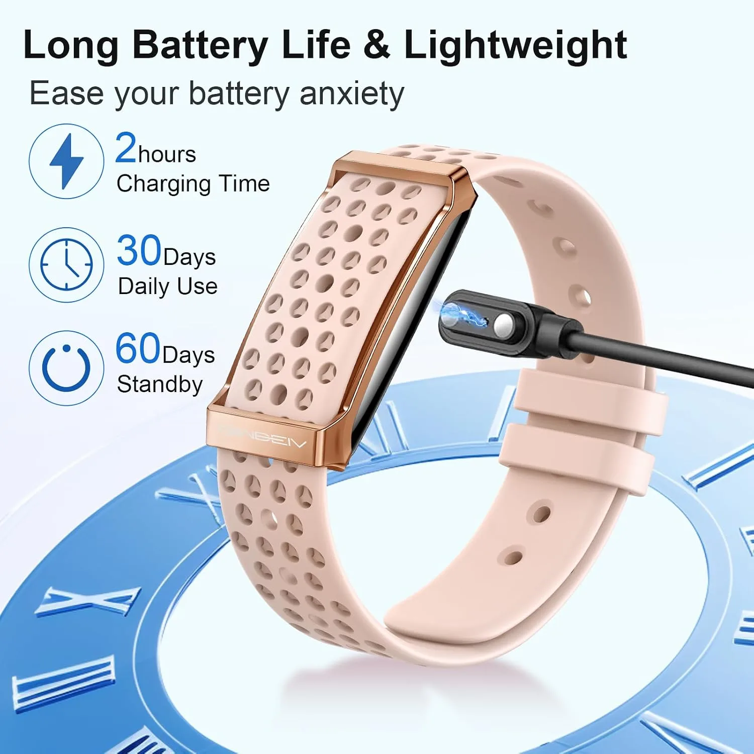Fitness Smart Bracelet for Women Men, Activity Health Tracker, Smart Band