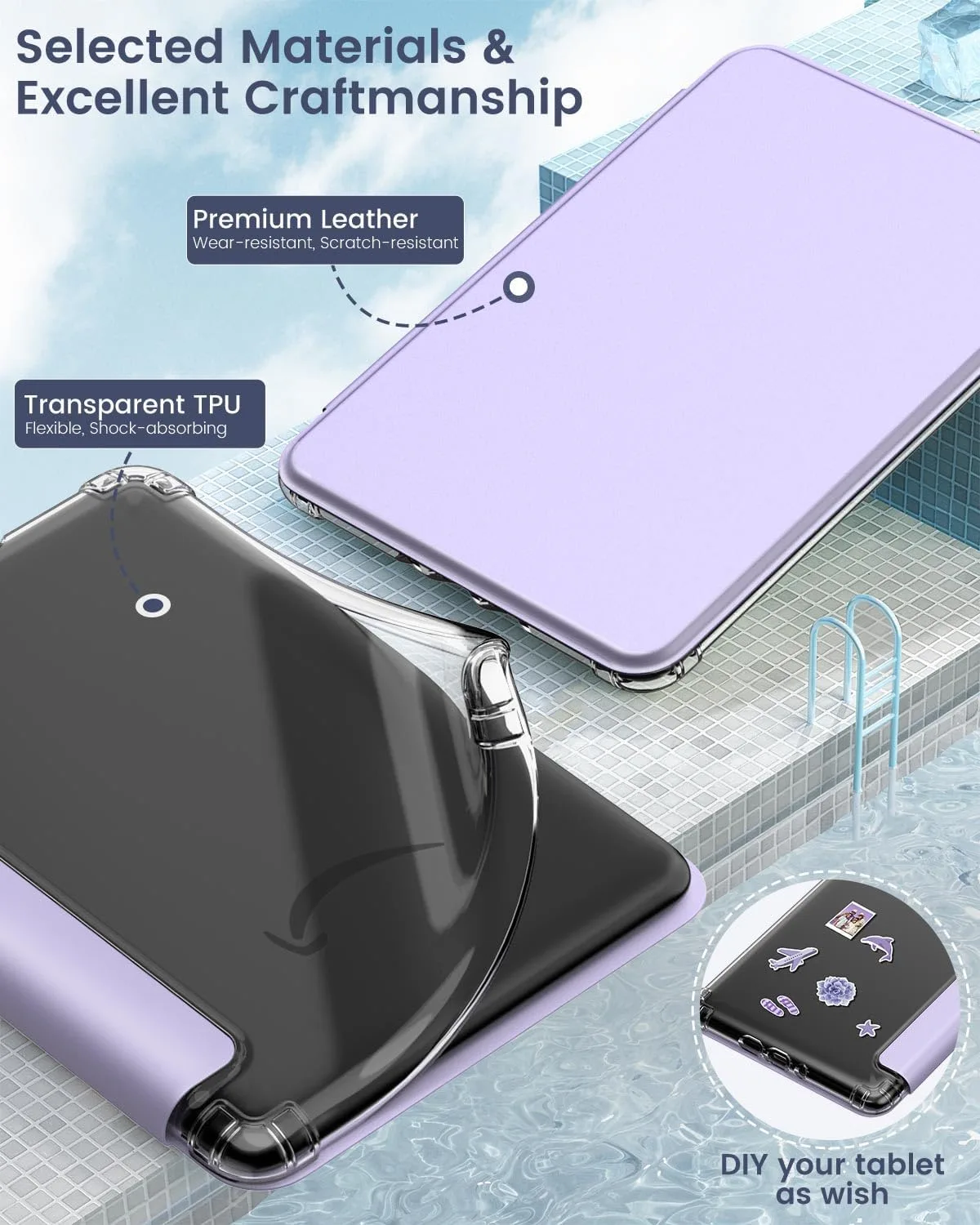MoKo Case for Kindle Paperwhite 12th Gen & Colorsoft 2024,Taro Purple