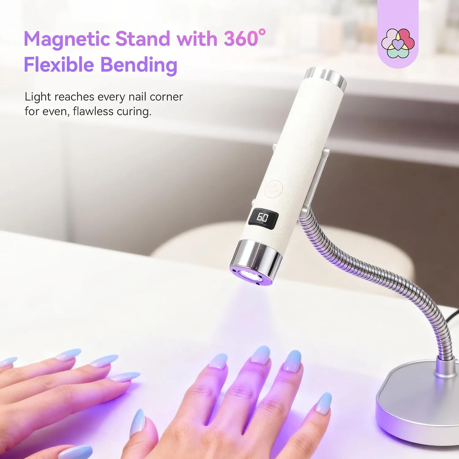SAVILAND U V Light for Gel Nails with Magnetic Stand