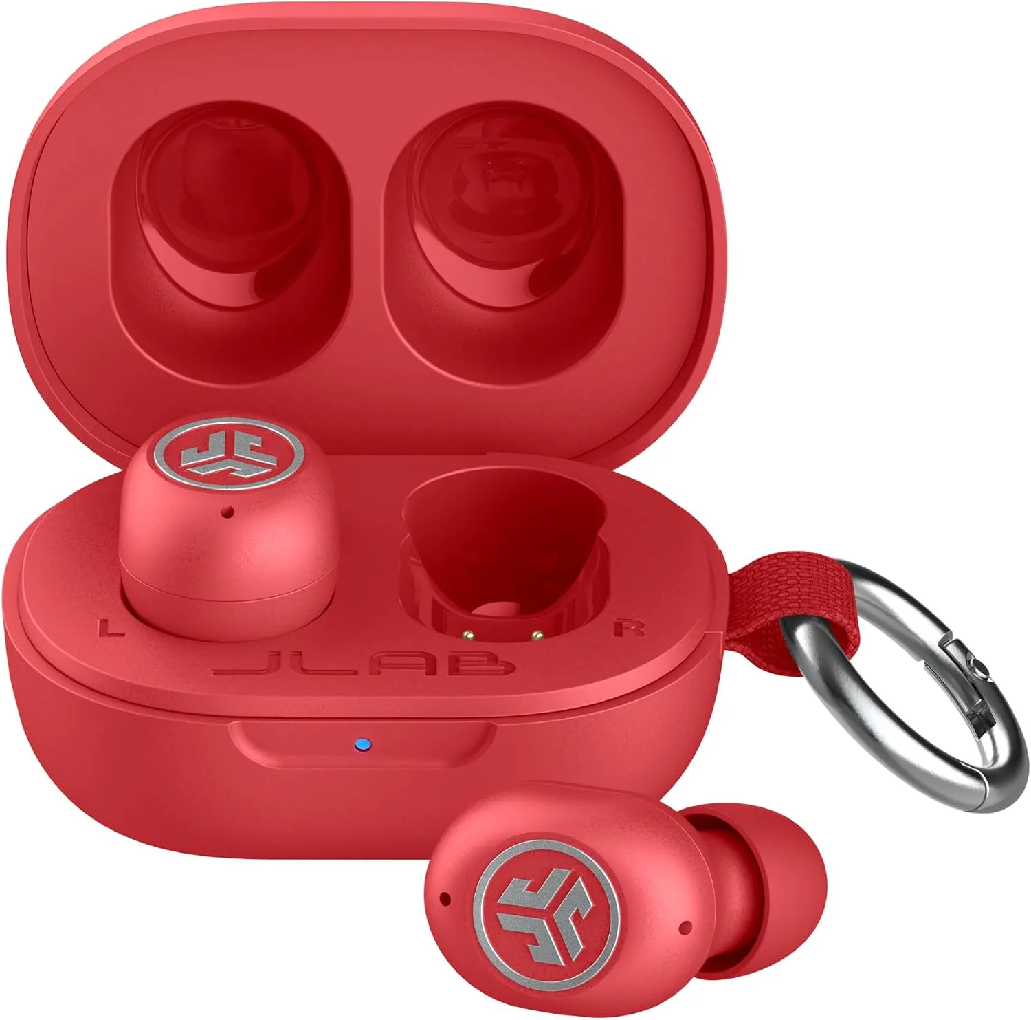 JLab JBuds Mini ANC True Wireless Earbuds with Apple Find My, Red