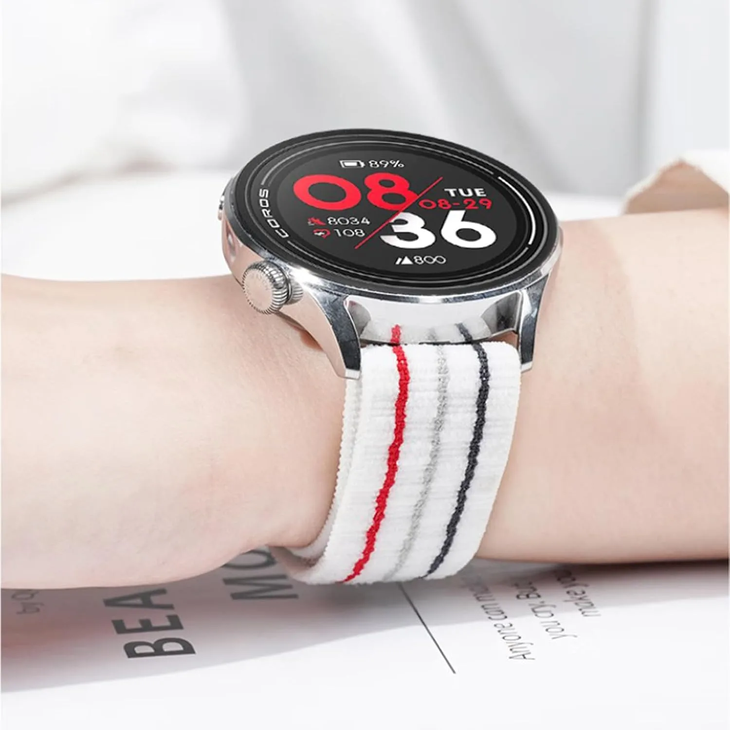 22MM Sport Nylon Bands for COROS PACE 3/4/APEX PRO/2 PRO/APEX 46mm for Women Men