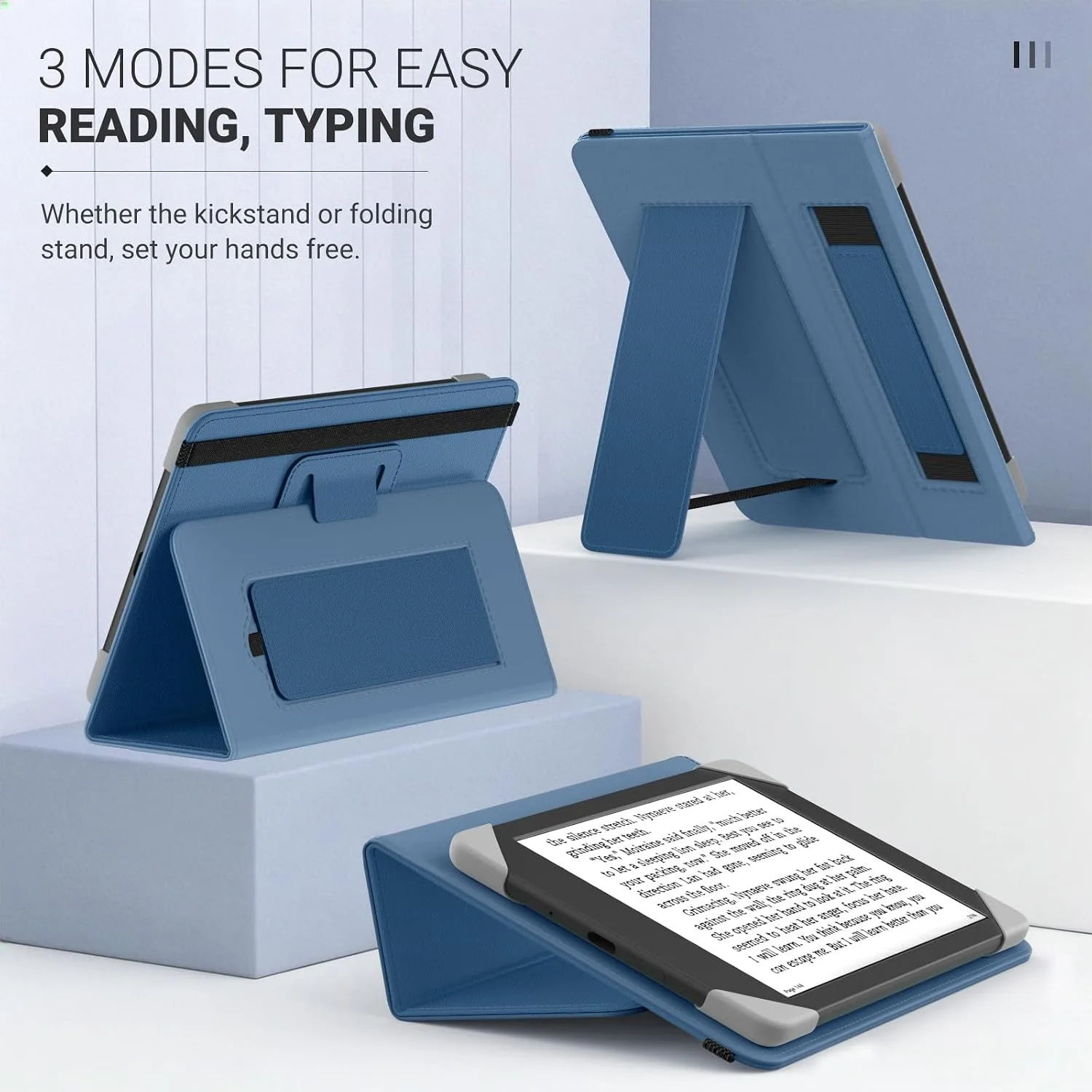 Moko Universal Case for 6 inch eReaders&Tablets, Dark Sea Blue