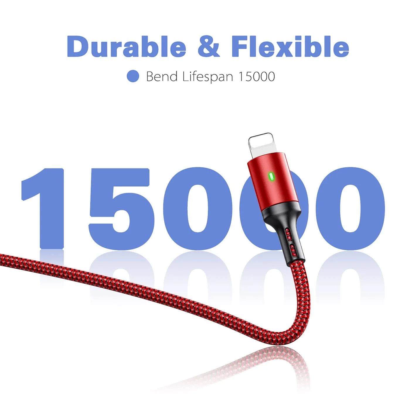 Multi Charging Cable,4 in 1 Charger Cable Braided Multiple USB Cable