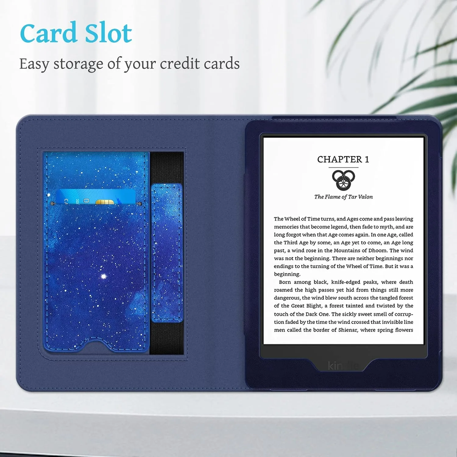 Fintie Stand Case for 6" Kindle 11th Generation 2024/2022, Starry Sky