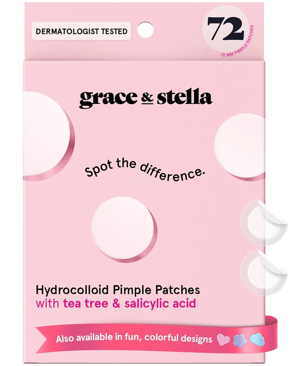 grace & stella Award Winning Pore Strip - Pimple Patches for Face