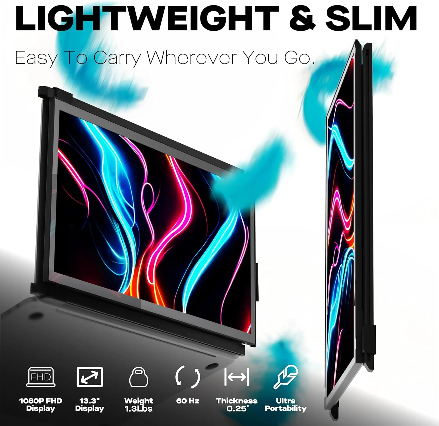 New Mobile Pixels Duex Plus DS 13.3" FHD 1080P Portable Monitor for Laptops