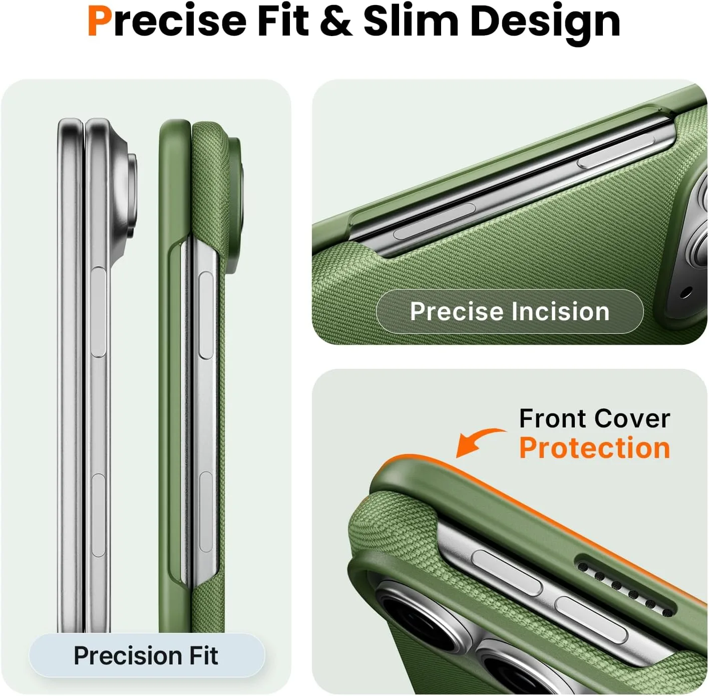 Mkeke for iPhone Duo Case Techwoven Green