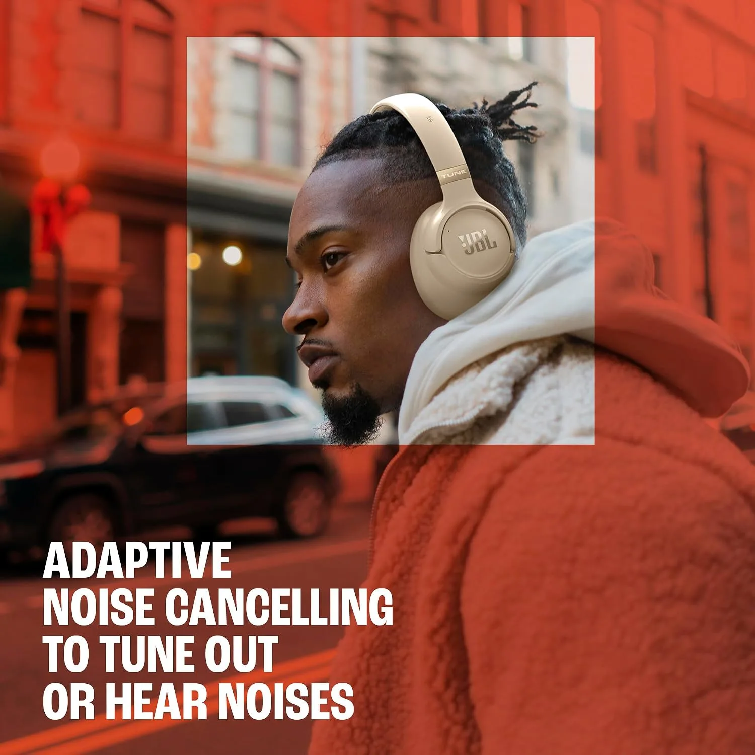 JBL Tune 780NC - Wireless Over-Ear Noise Cancelling Headphones - Purple