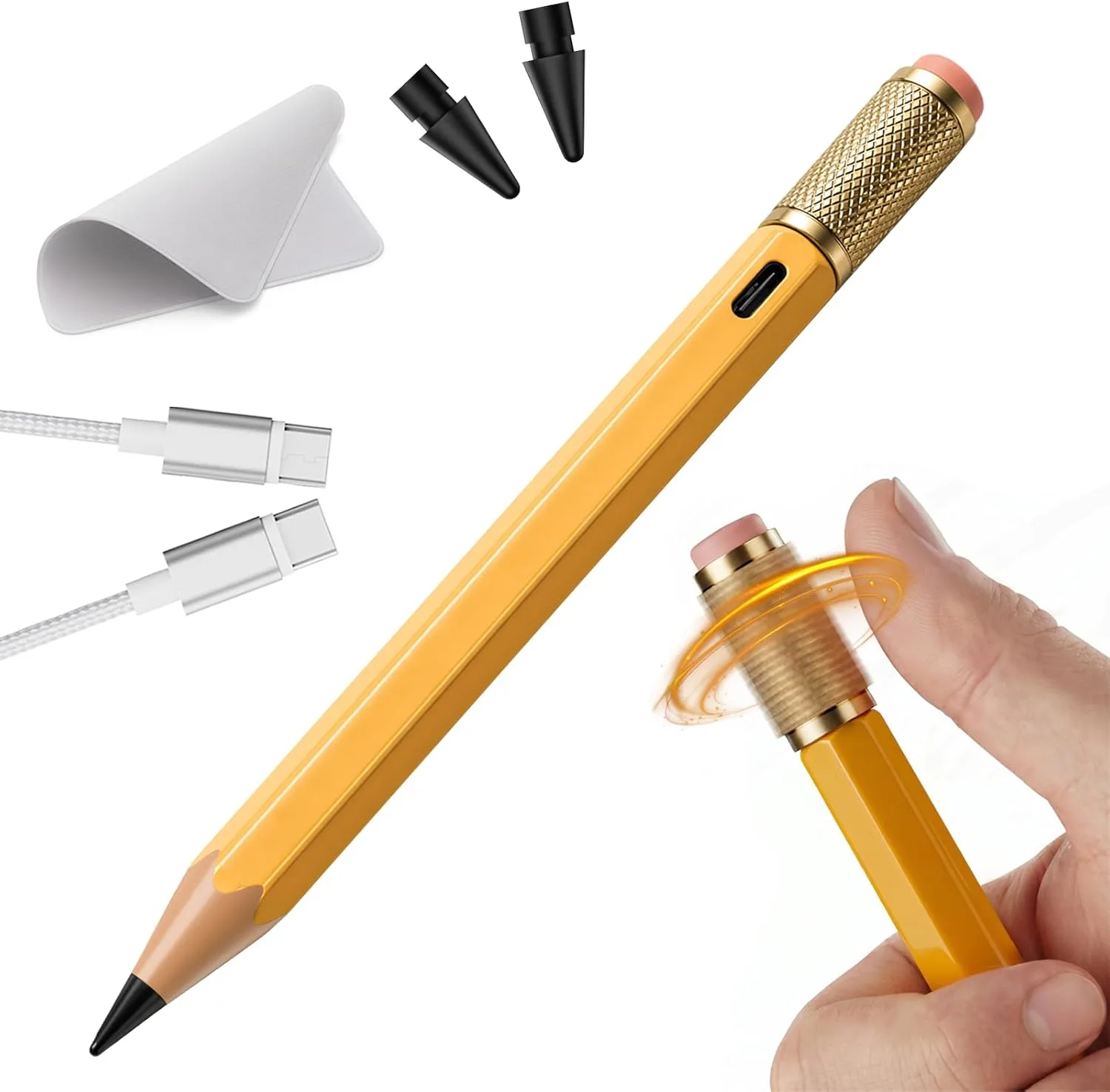 Lápiz Stylus Omoton SP02 para iPad 2018-2026 con Fidget Spinner