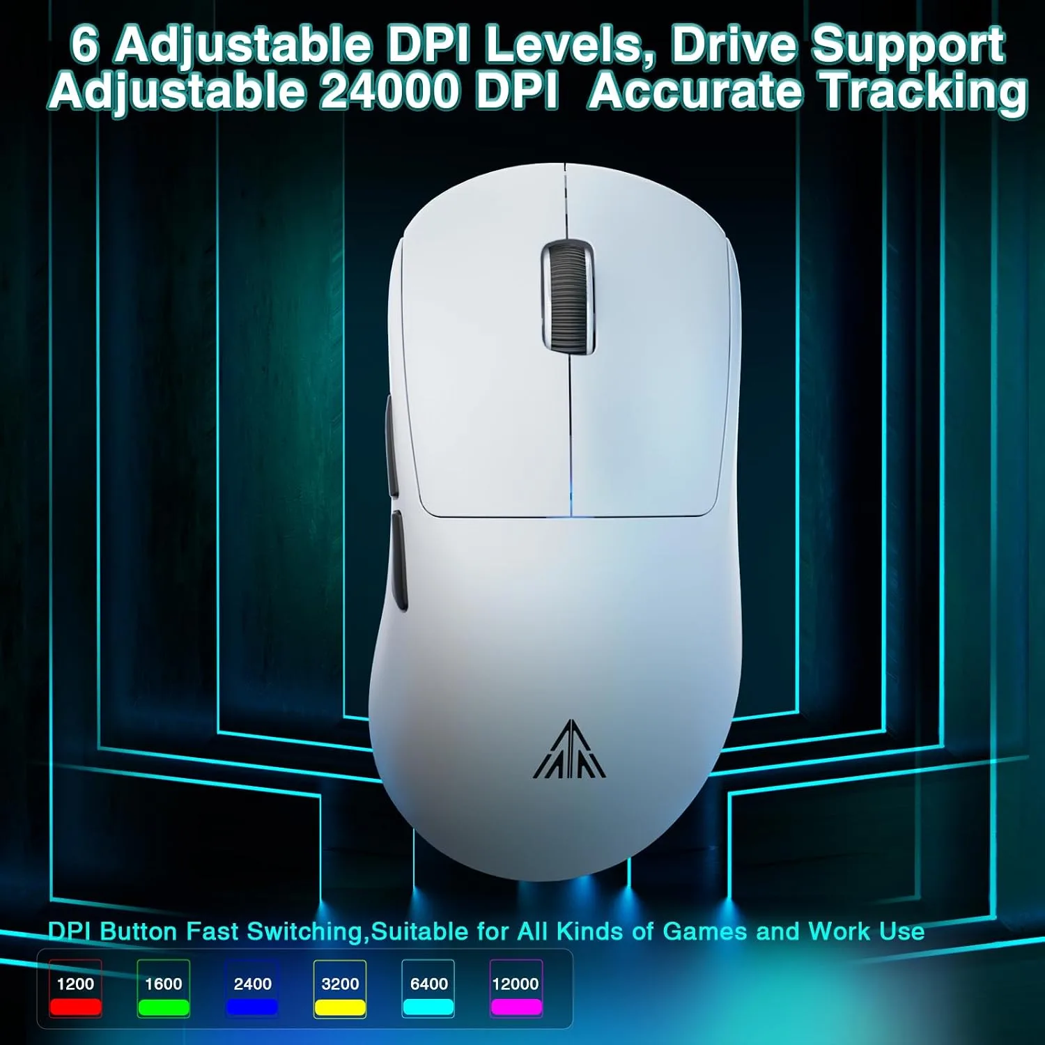 SOLAKAKA SM850 Gaming Mouse Wireless 24000 DPI Lightweight PC Gamer Mice