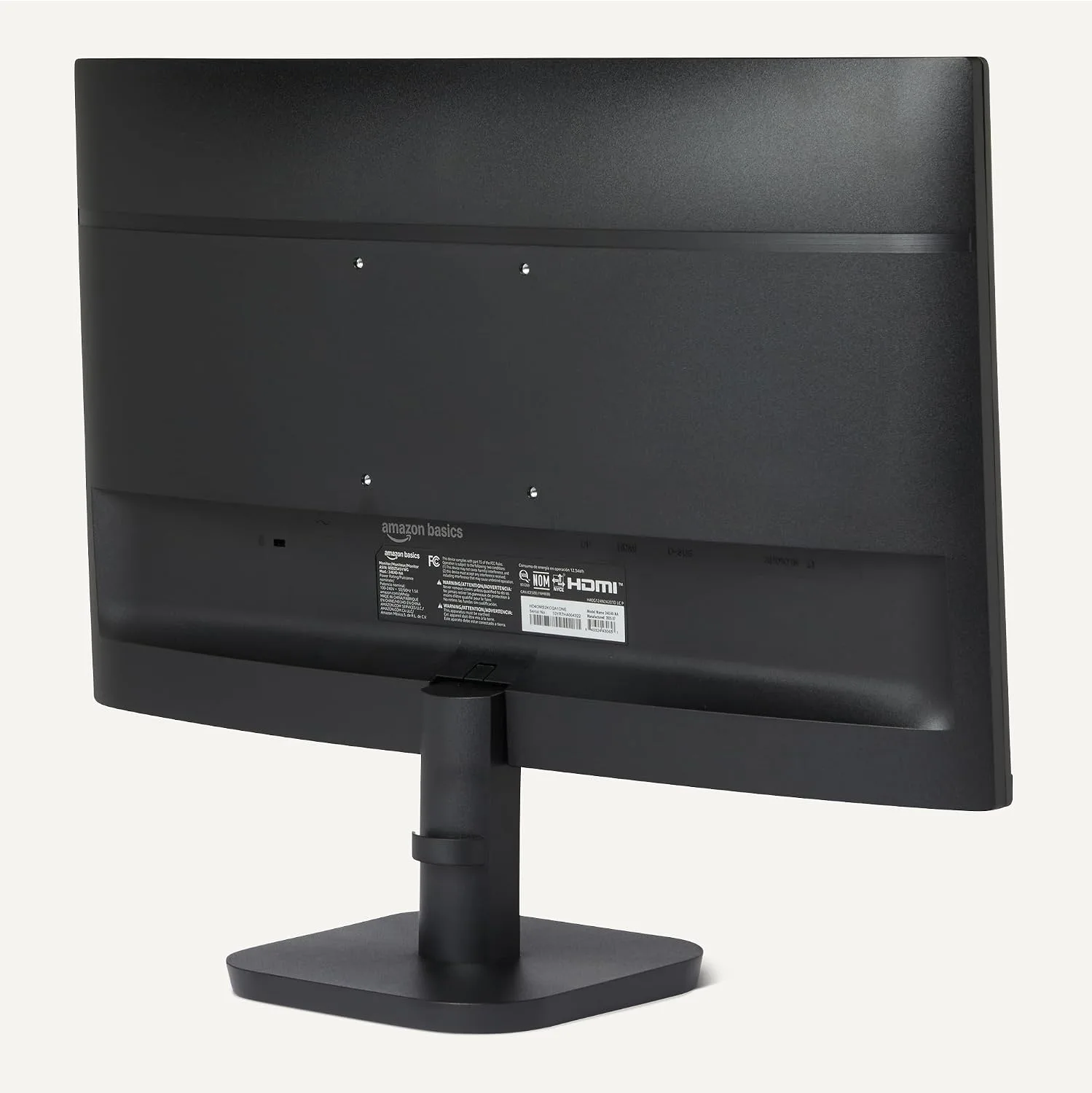 Amazon Basics 23.8-inch 1080P Computer Monitor, 120 Hz, HDMI, DP, VGA, VESA Compatible for Office, Home