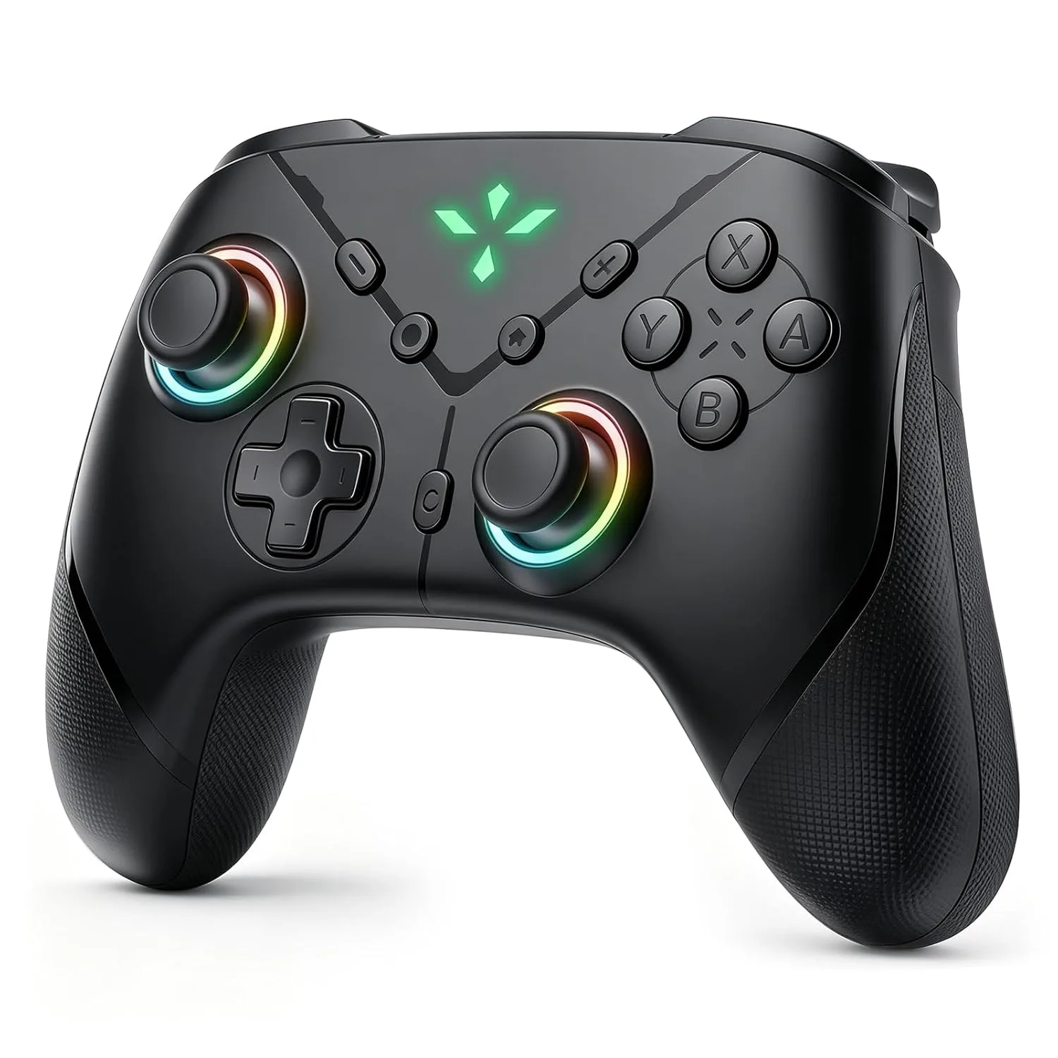 TEFELE TFEFLE Switch 2 Controller, Wireless Bluetooth 5.3 Pro Gamepad with C Button for GameChat, 9-Axis Gyro, Macro Programming, Turbo, 4-Level Vibration & LED Light, 3.5mm Audio Jack
