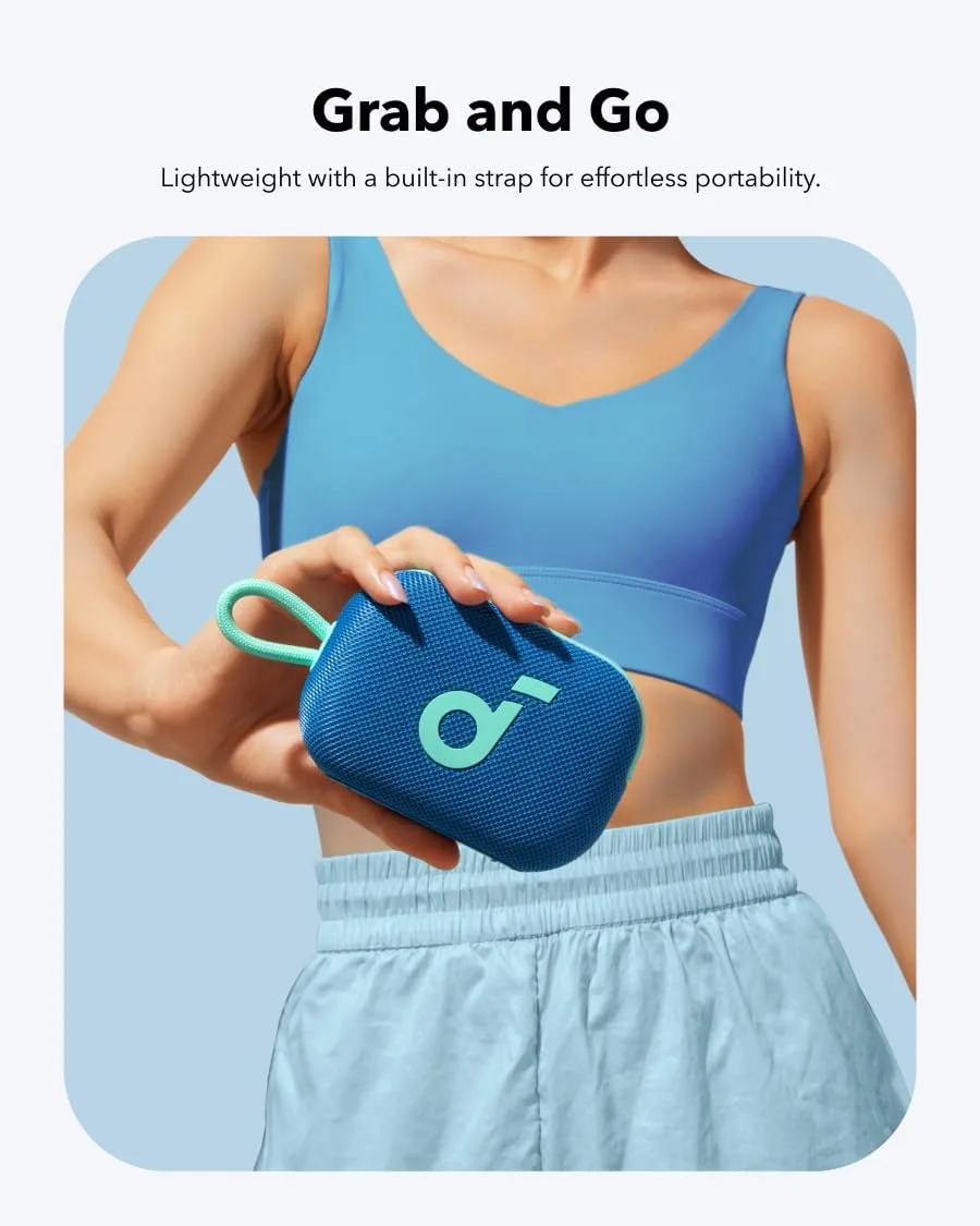 Soundcore Select 4 Go Bluetooth Shower Speaker by Anker, IP67