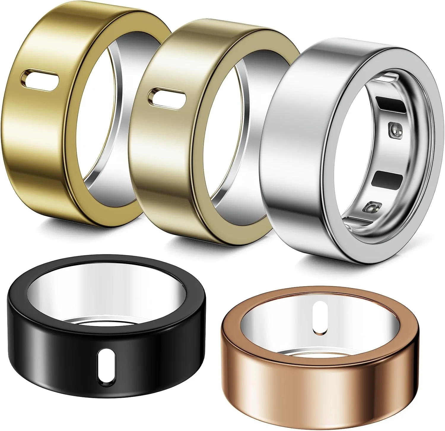 5 Pack Covers Compatible with Oura Ring 4/Oura Ring 3-Size 8