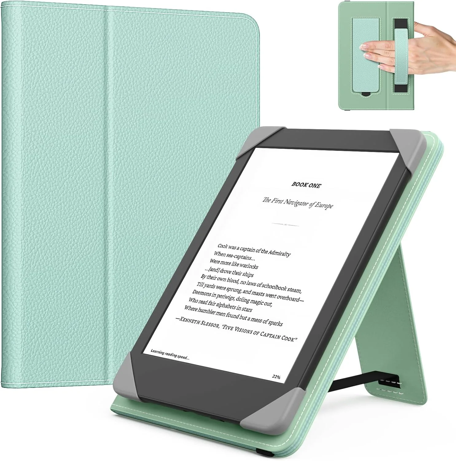 MoKo Universal Case for 6 inch Kindle eReaders and Tablets,Agave Green