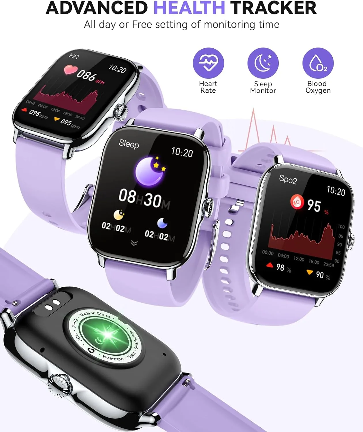 Smart Watch for Women Men- Answer/Make Call, 2025 IP68 Waterproof Fitness Step Sleep Tracker Watch with Monitor Activity Counter Smartwatch for Andriod iPhone iOS Samsung Compatible