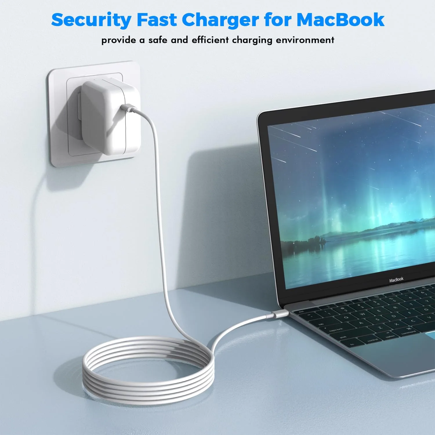 USB C Charger for MacBook Air MacBook Pro 13 14 15 16 inch,M1 M2 M3 Apple Laptop Charge,2Pack 30W USBC Power Adapter,Compatible with iPhone 17/16/15 Pro Max,10FT Extra Long Cable Mac Book Pro,iPad Pro