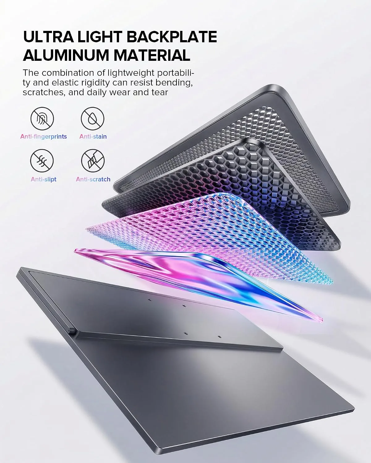 UPERFECT Portable Monitor 4K 60Hz 18.5", 145% sRGB QLED Laptop Monitor