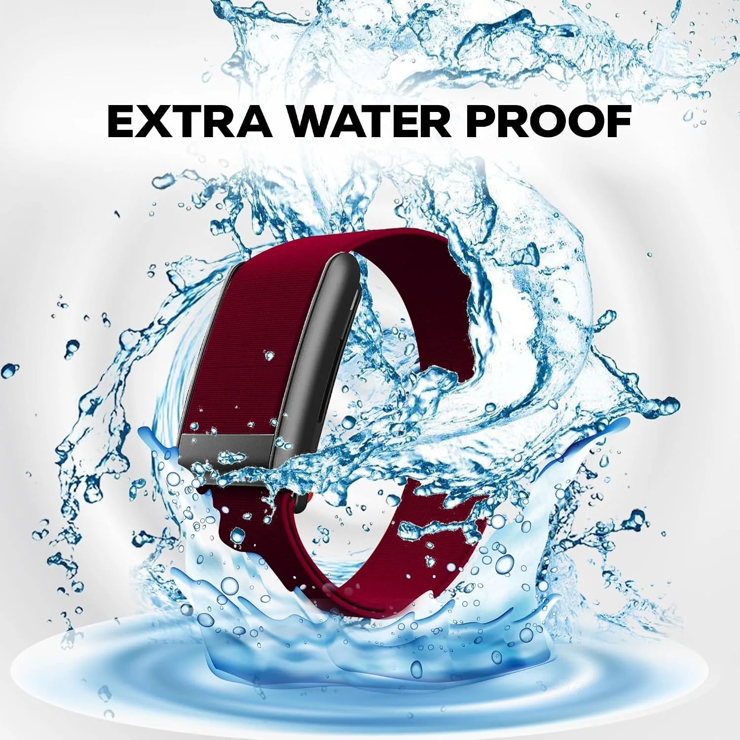 DADO HydroKnit Waterproof Nylon Sport Band Compatible with WHOOP 5.0, One, Peak, and Life | Elastic, Fast-Drying, Water-Resistant, and Comfortable Strap for Active Lifestyles