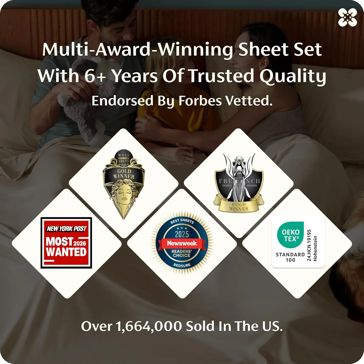 Bedsure PureWoven 100% Rayon Derived from Bamboo, Full Size Sheets, 4 PCS