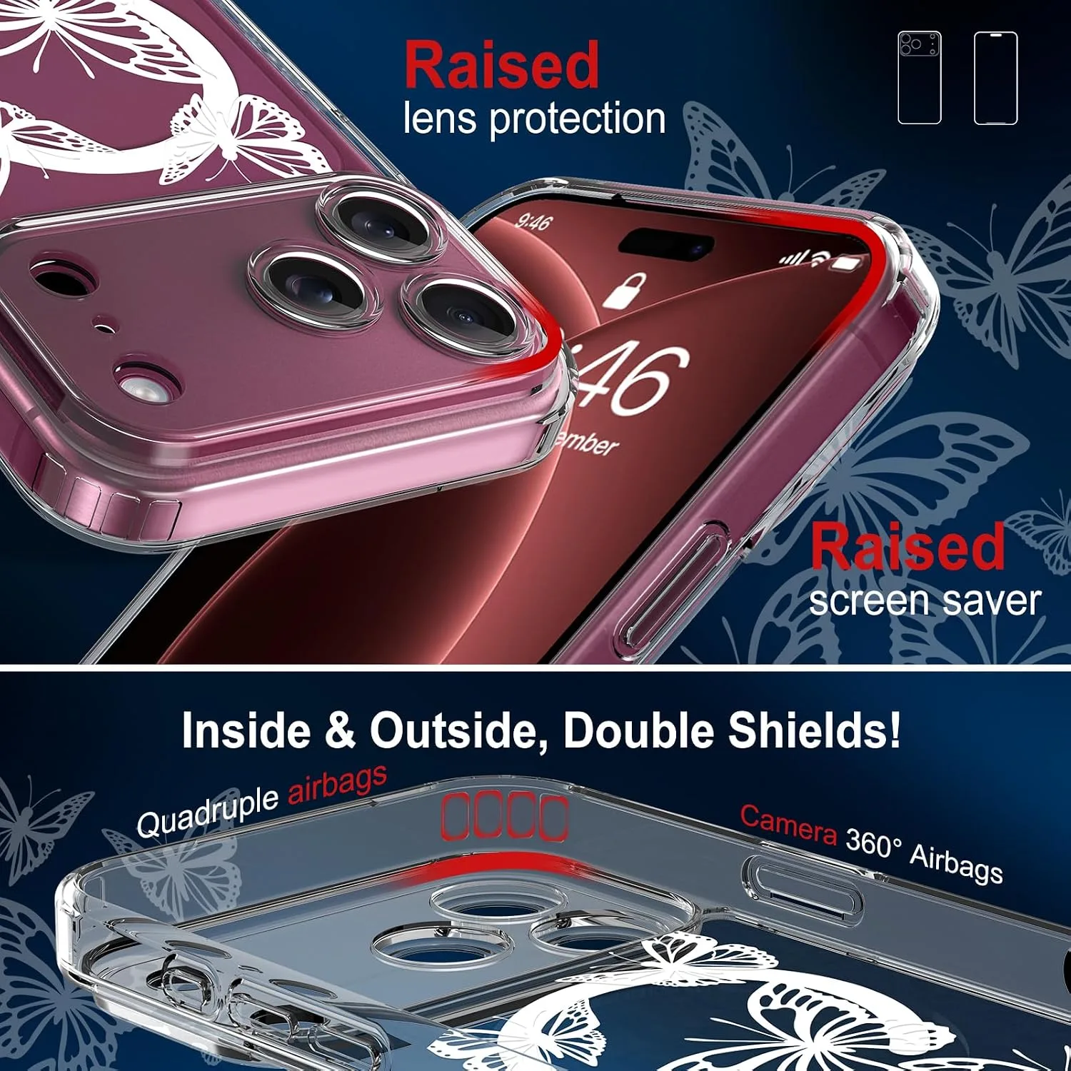 tharlet Magnetic Case Fit for iPhone 18 Pro, Compatible with MagSafe