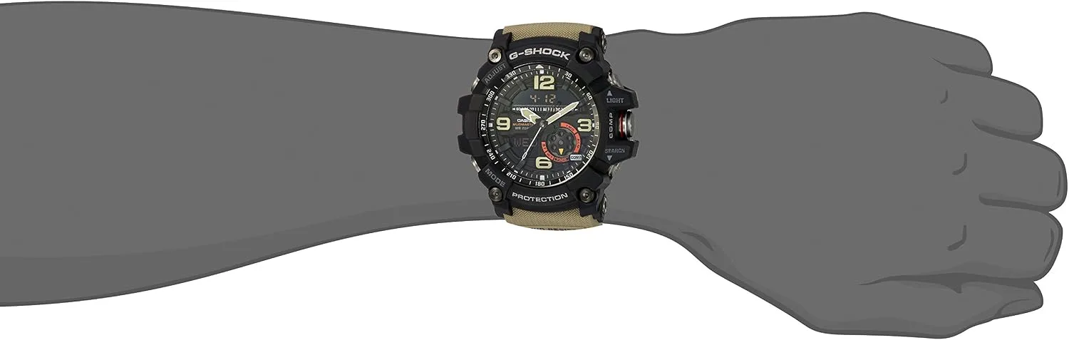 Casio G-Shock MUDMASTER GG1000-1A5 Twin Sensor Watch Mud Resistant Shock Resistant 200M Water Resistant Compass Thermometer