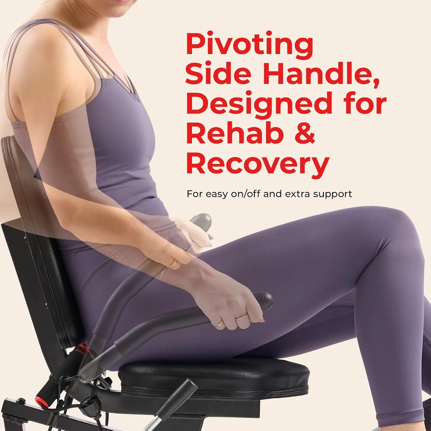 Sunny Health & Fitness Smart Recumbent Bike, Wide Cushioned Seat & Back, Indoor Cycling Machine for Adult/Seniors Home Exercise, Free SunnyFit App Connection