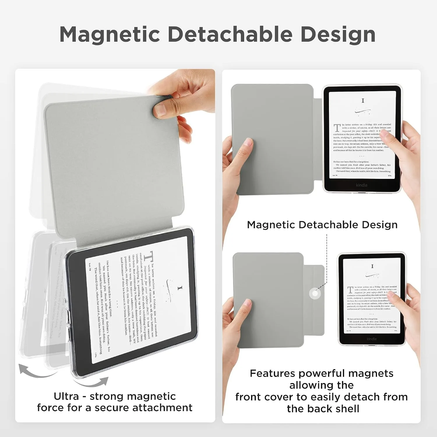 SESENSE Magnetic Case for 7'' Kindle Paperwhite 12th Gen 2024 & Colorsoft