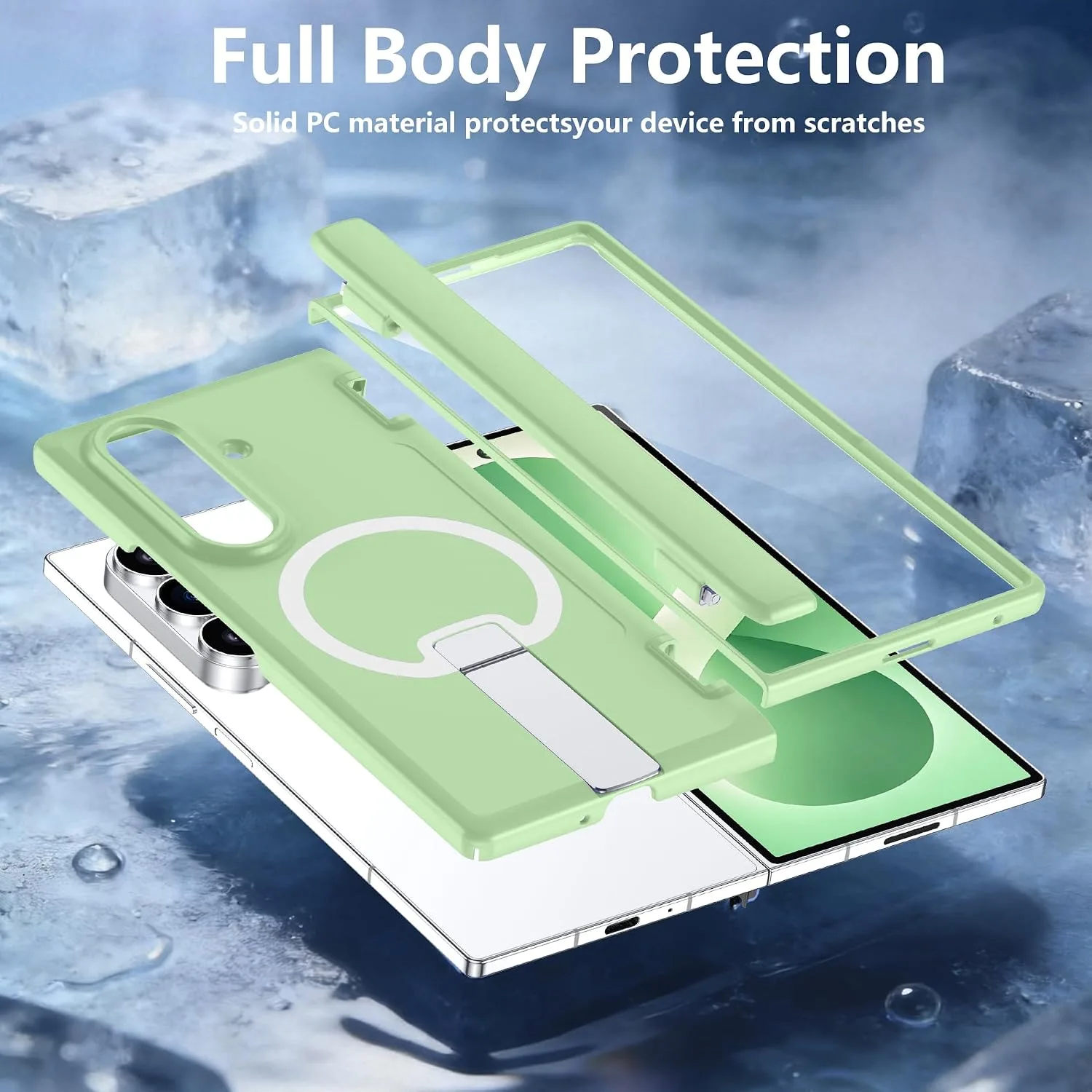 For Samsung Galaxy Z Fold 8 Ultra Case with Kickstand & Screen Protector