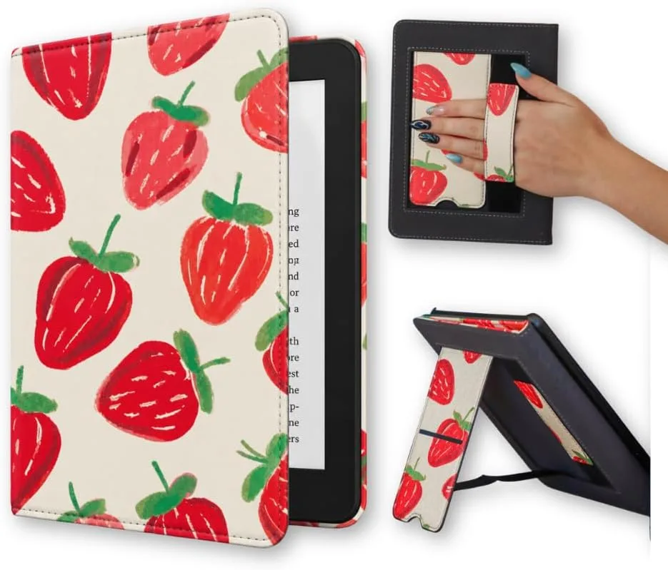 Estuche para Kindle Lash Next Door Berry Sweet 12th Gen con correa y soporte