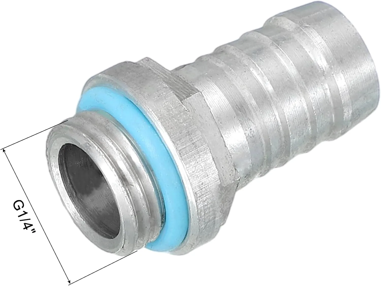 uxcell 8pcs G1/4 Fitting, G1/4 Thread with 12mm OD Nozzle PC Water Cooling Hose Barb Fitting for PC Water Cooling System Accessories