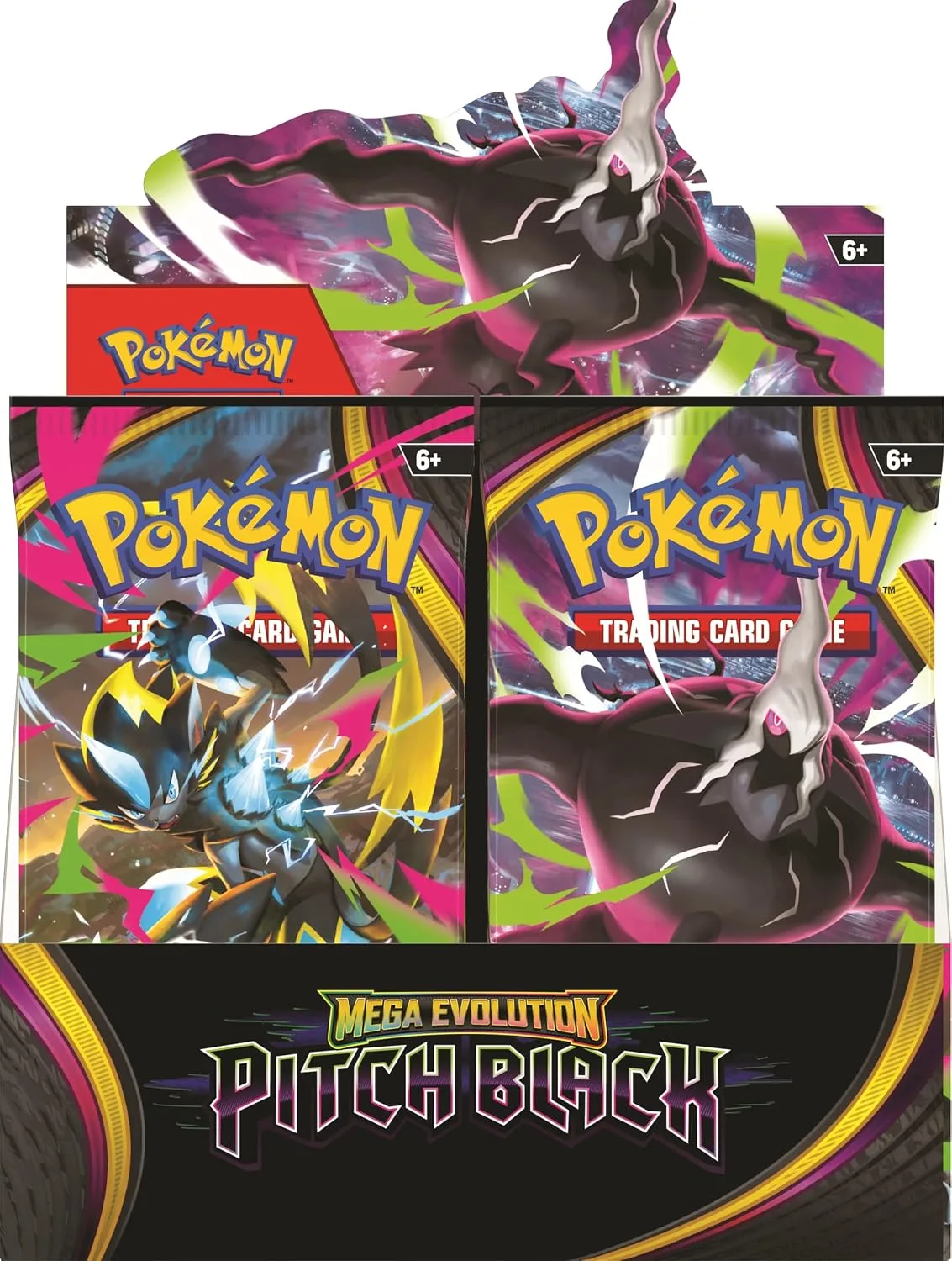 Pokémon TCG: Mega Evolution—Pitch Black Booster Display Box, 36 Booster Pack