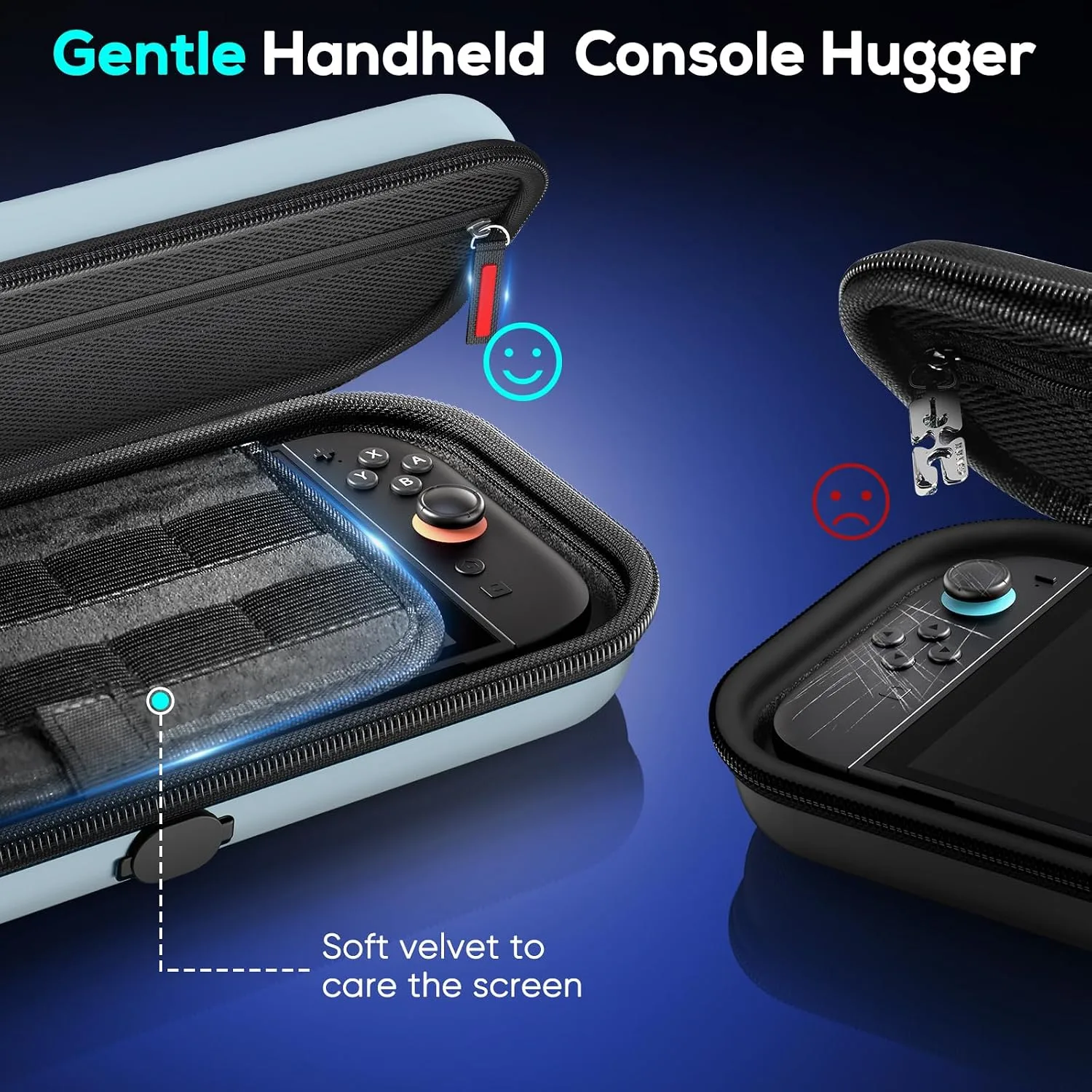 Auarte [Charge Inside Carrying Case for Switch 2 Console (2025)/OLED
