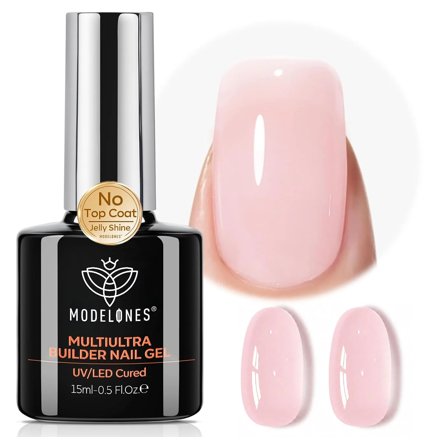 Esmalte en gel builder Modelones Nude sin top coat