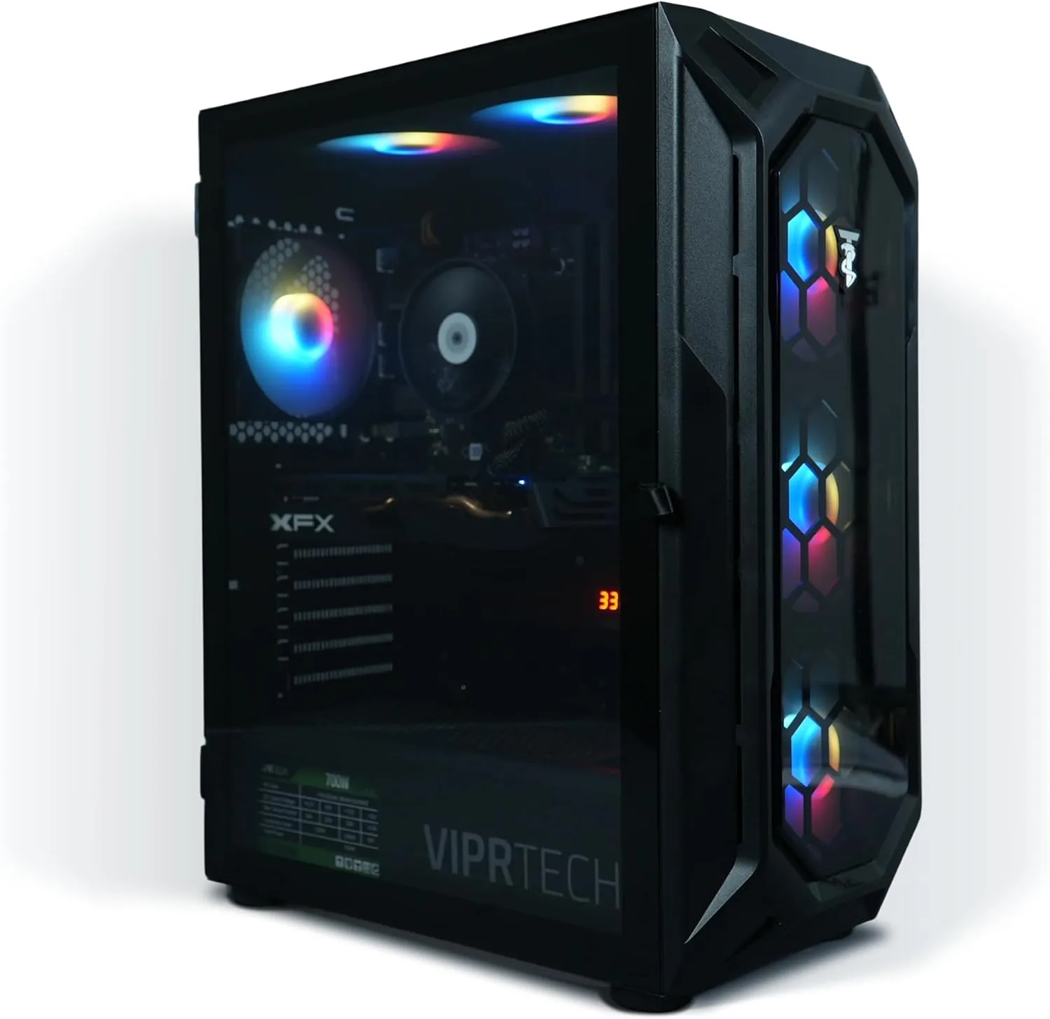 VIPRTECH Rebel 3.0 GamingPC Ryzen7, RTX3060 12GB, 16GB/500GB SSD Onyx Black