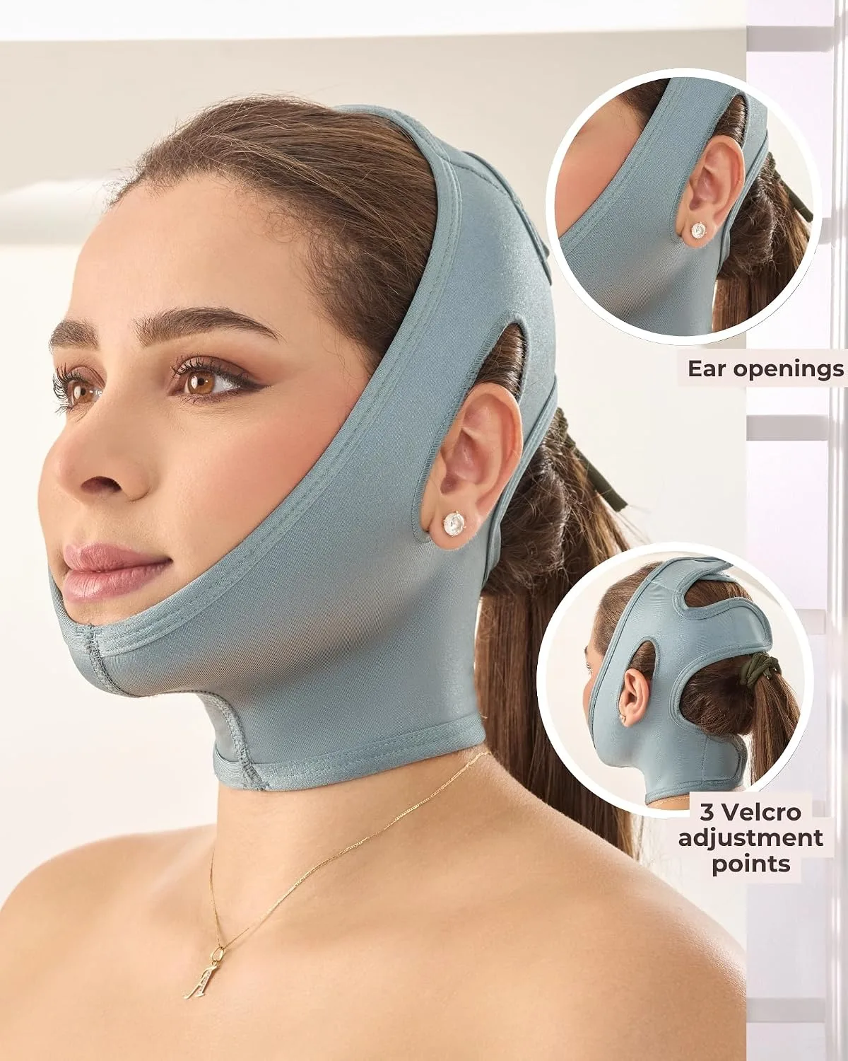 Shape Concept Chin Strap Support Band Neck Bandage Face Chin Medium Compression