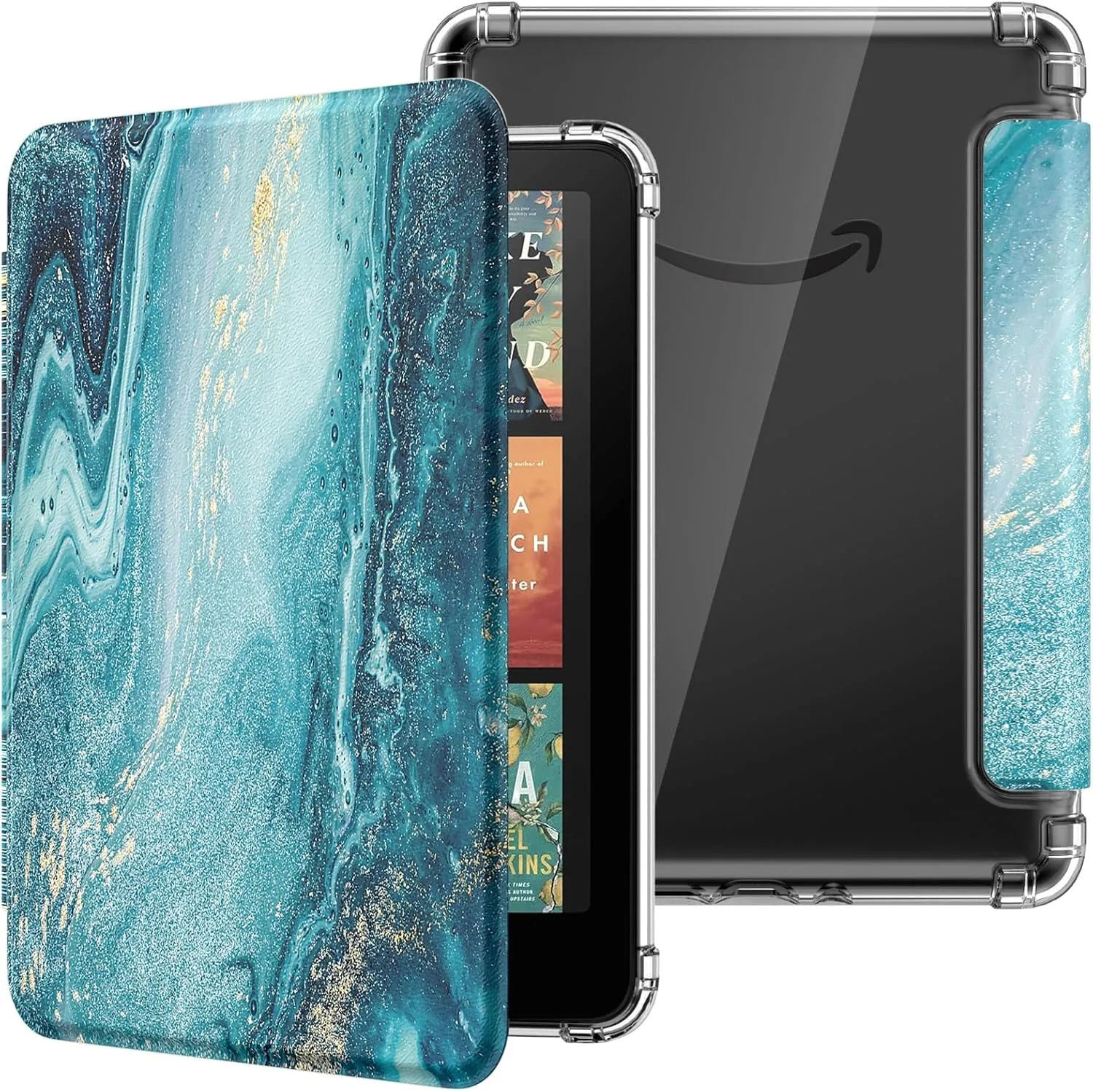 Estuche MoKo para Kindle Paperwhite 12ª Gen y Colorsoft 2024 textura dorada