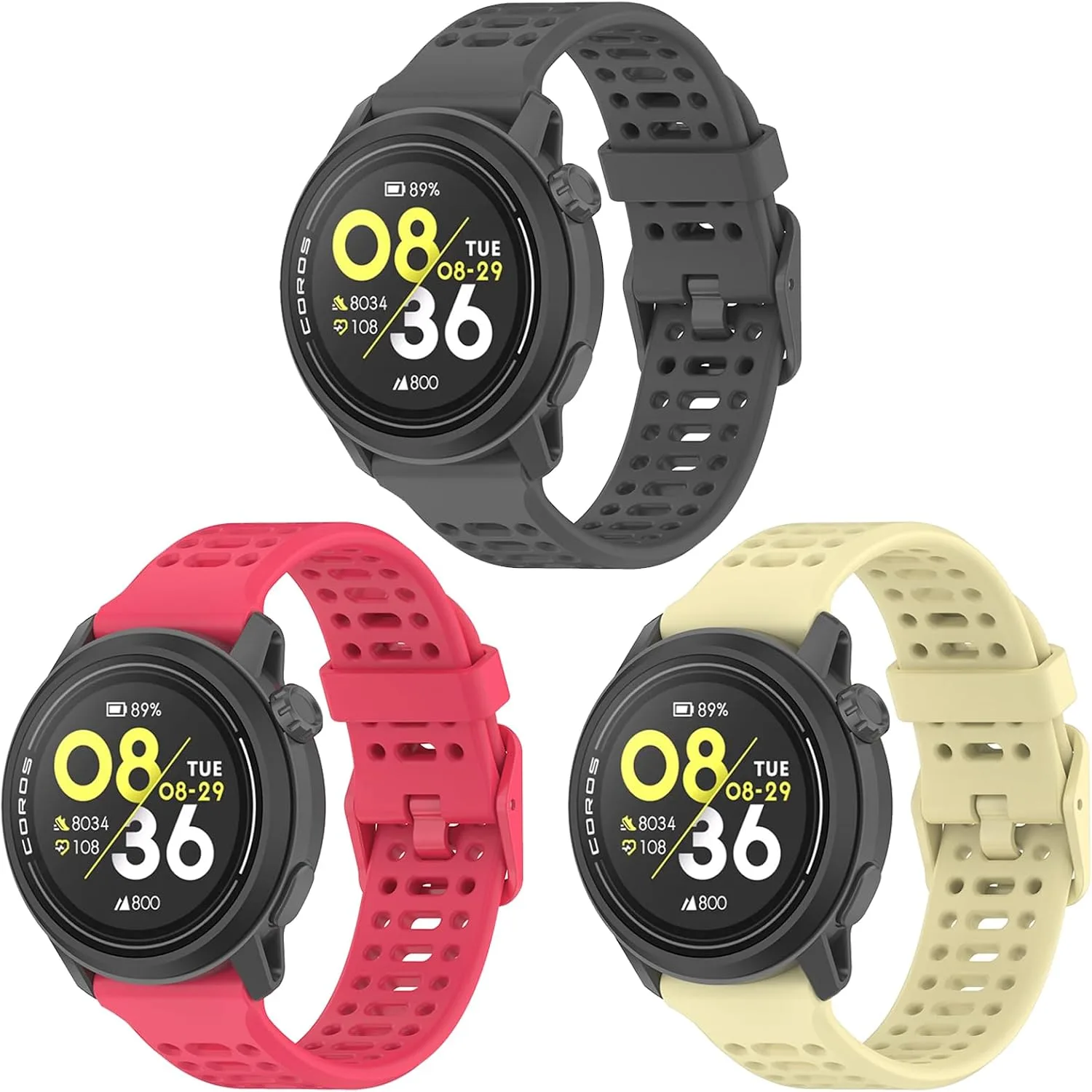 22mm Silikon Bands For COROS PACE 3/4 /APEX PRO/2 PRO/APEX 46mm For Women and Men