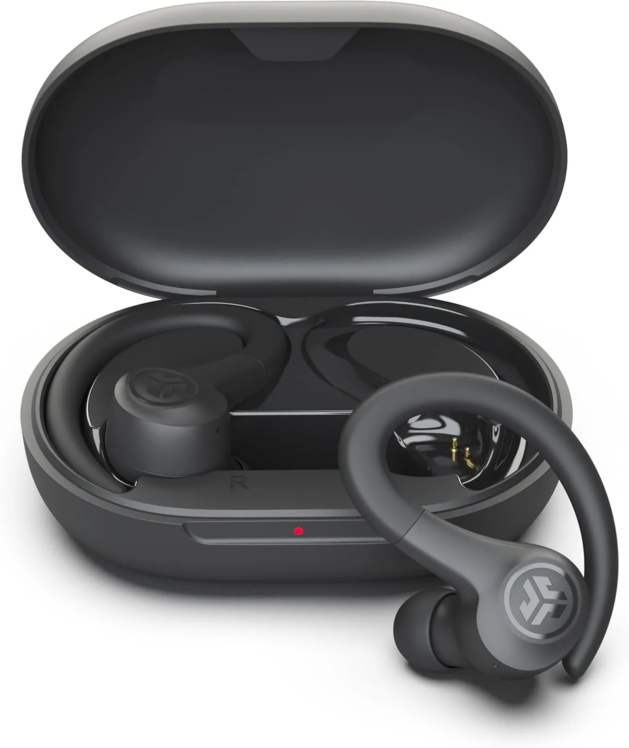 JLab, Go Sport+, True Wireless Workout Earbuds, Bluetooth Sport Earbuds, Clear Calling, Graphite