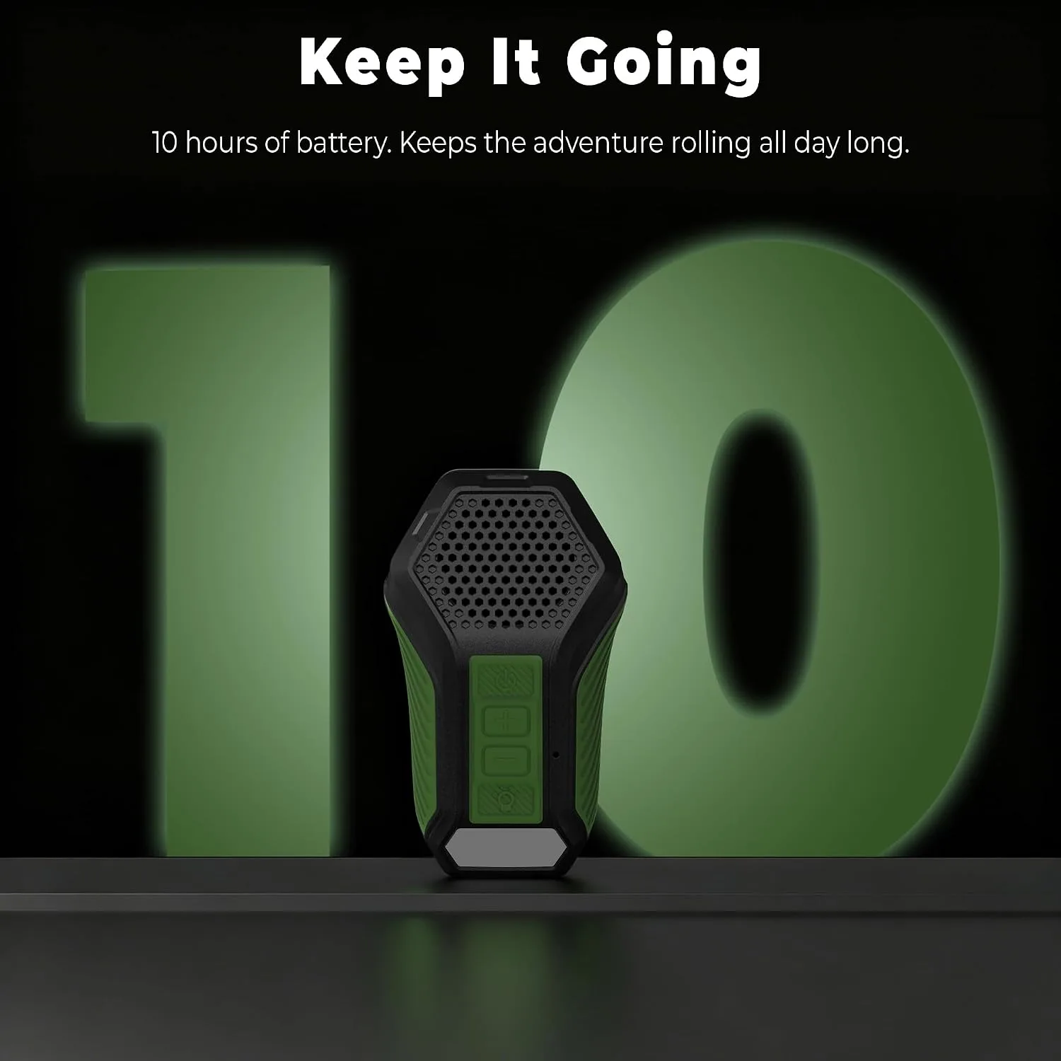 Clip-on Wearable Bluetooth Speaker, Built-in Mic, Light & Warn Lamp