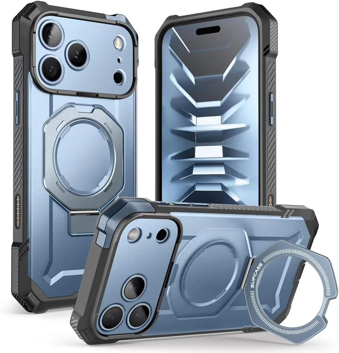 SUPCASE for iPhone 18 Pro Case / 17 Pro Case with Stand, Glacier