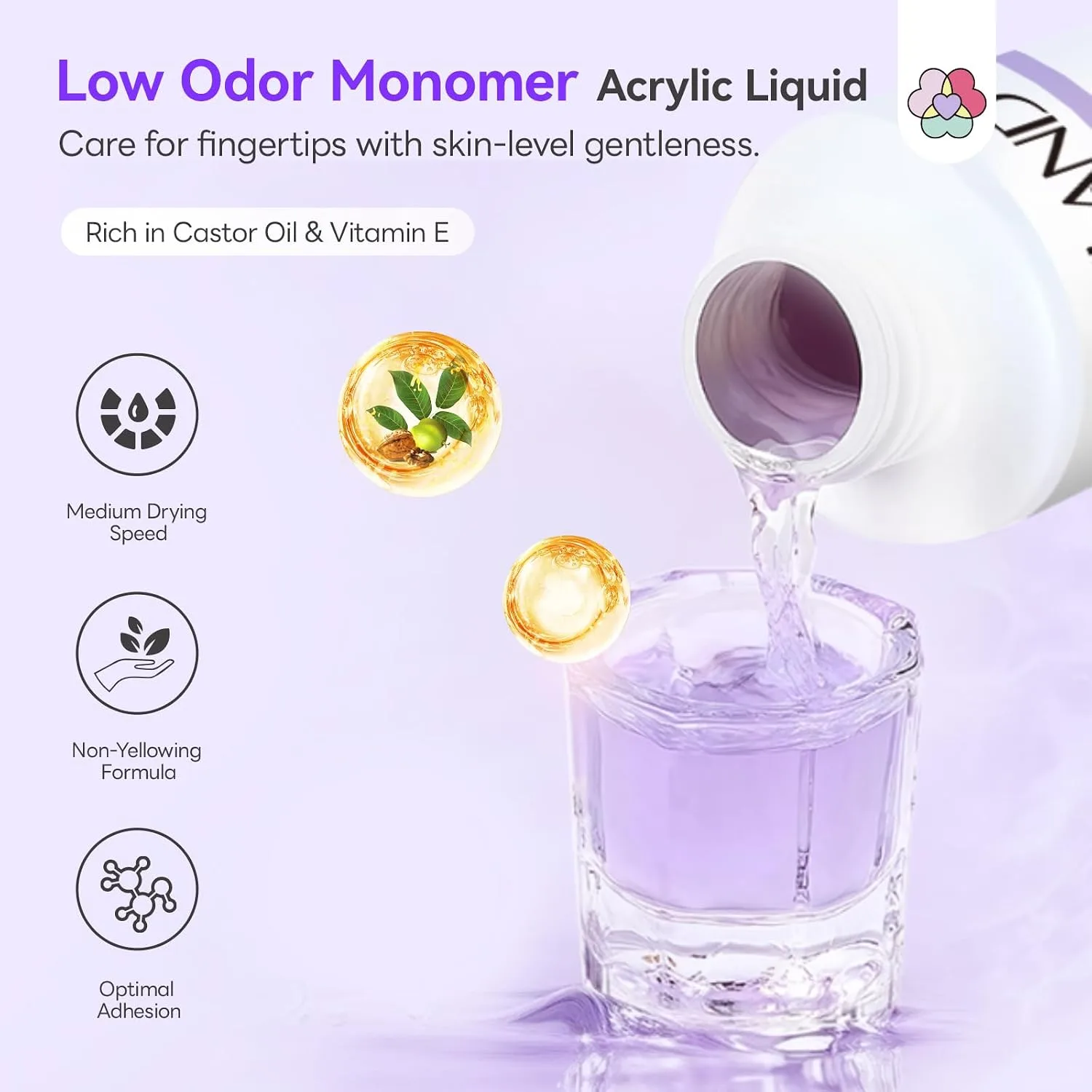 SAVILAND Acrylic Nail Kit for Beginners, Home Practice Set