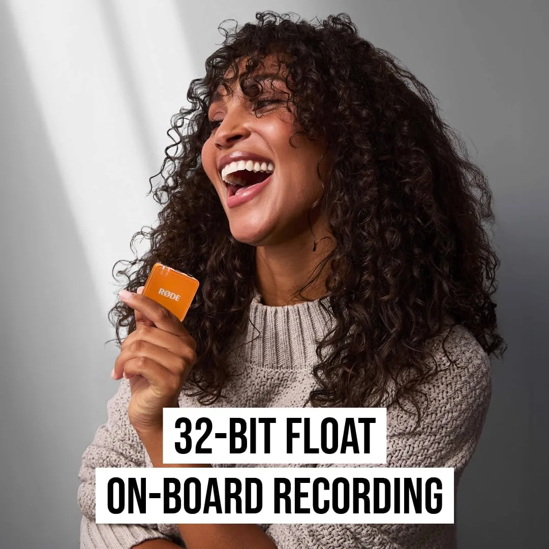 RØDE Wireless GO (Gen 3) Compact Wireless Microphone, 32-Bit Float, Orange