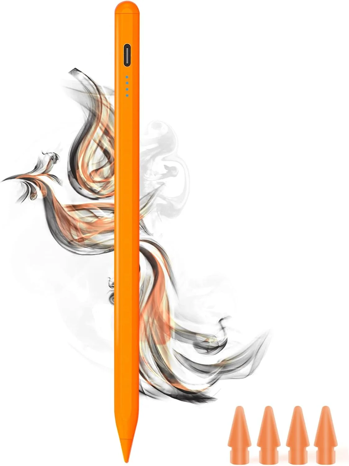 DOGAIN A8 Stylus Pen for iPad 2018-2026, Fast Charge, Palm Rejection-Orange