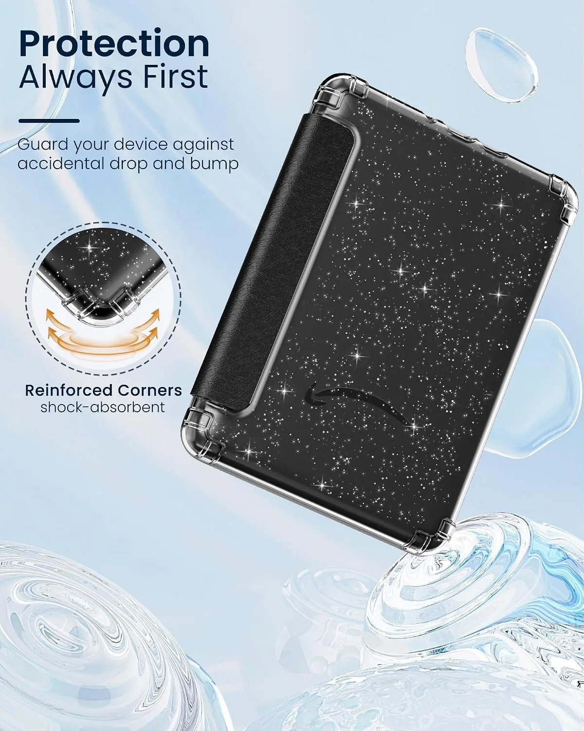 MoKo Case for 7" Kindle Paperwhite 12th Gen & Colorsoft 2024, Line Flower