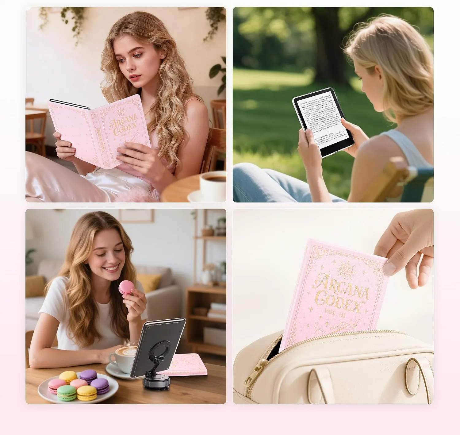 Magnetic Book Cover Case for 7'' Kindle Paperwhite & Colorsoft