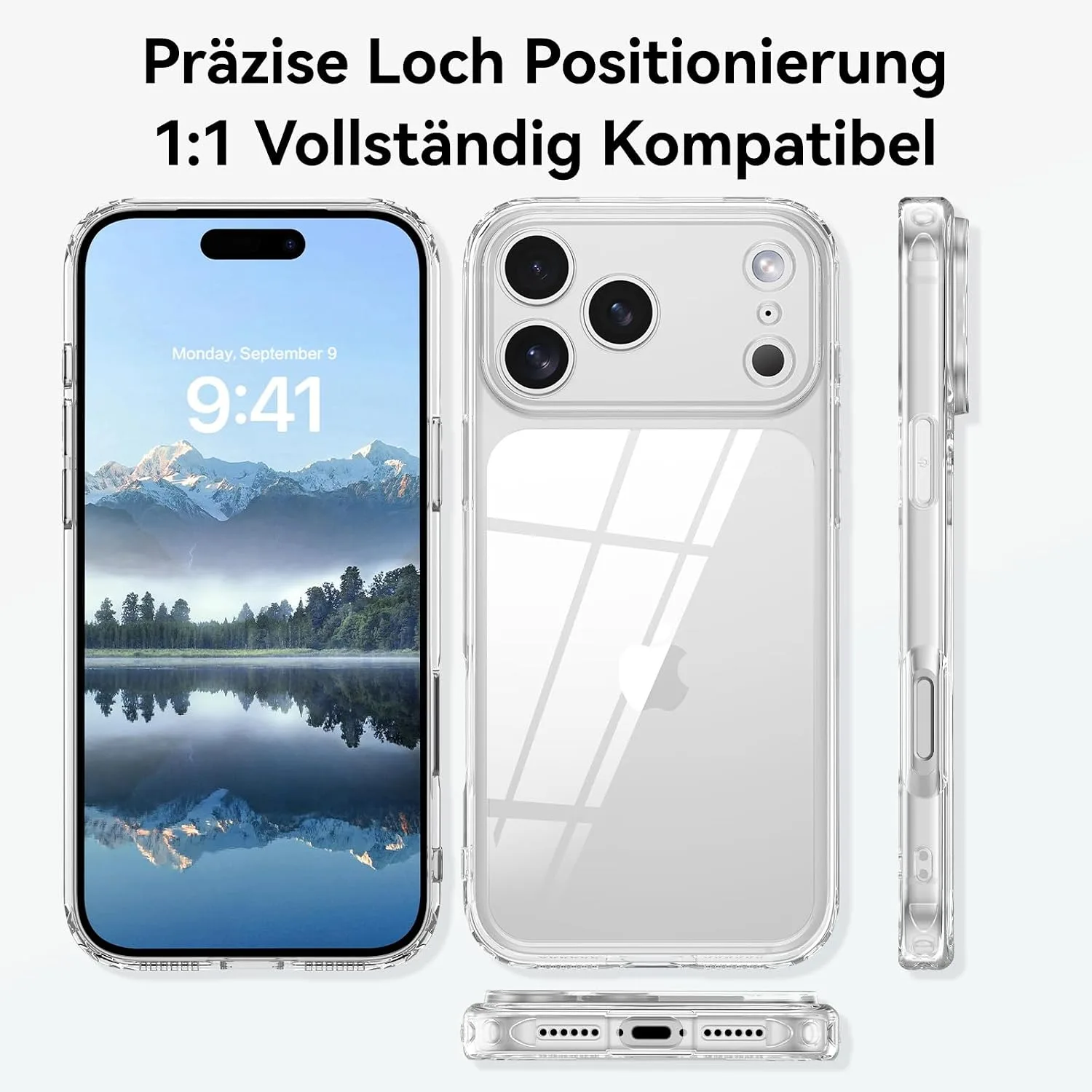 YINLAI for iPhone 17 Pro Case 6.3", Upgraded Anti-Yellowing, Crystal Clear