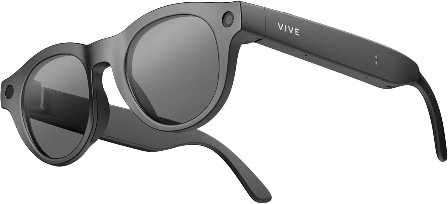 HTC Vive Eagle AI Glasses – Pantos Sunglasses, Charcoal Black